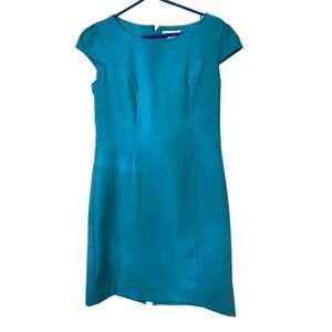 Turquoise blue cap sleeve dress worn only once! Size 6​